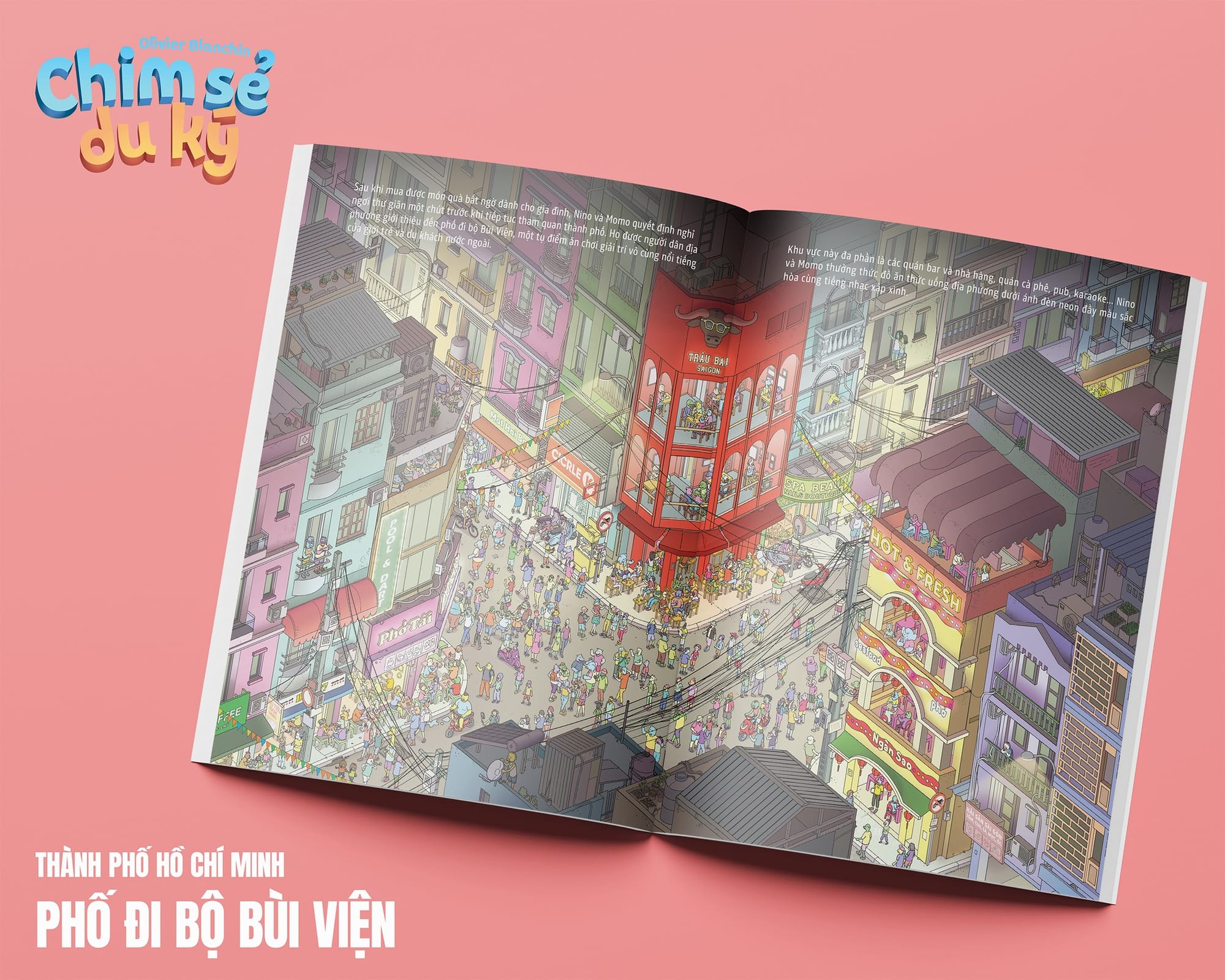 Chim Sẻ Du Ký - Tác phẩm sách tranh thiếu nhi khổ siêu lớn về các địa danh nổi tiếng khắp Việt Nam