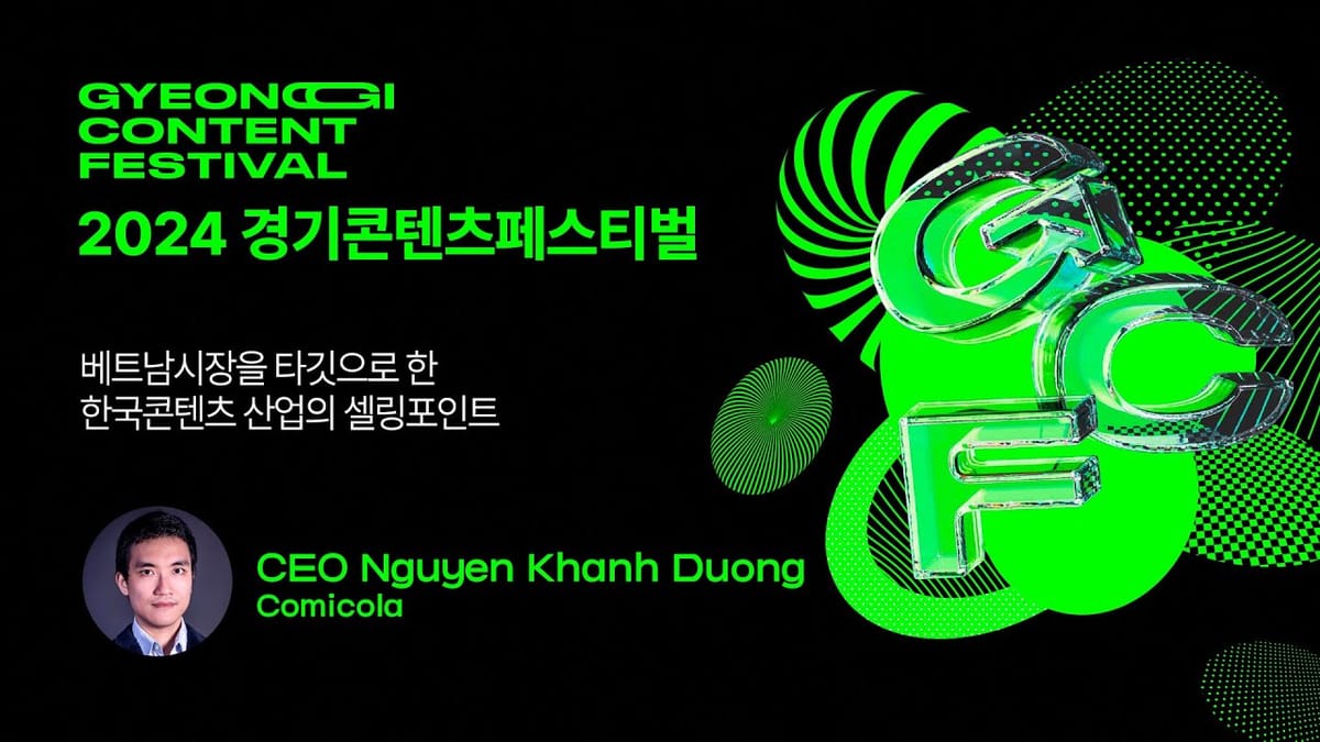 Comicola đại diện Việt Nam tham dự Gyeonggi Content Festival 2024
