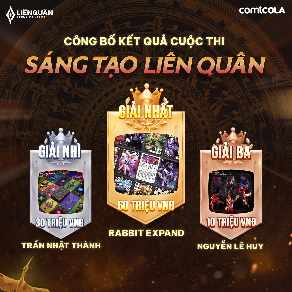 Công Bố 3 Đội Chiến Thắng Cuộc Thi Sáng Tạo Liên Quân