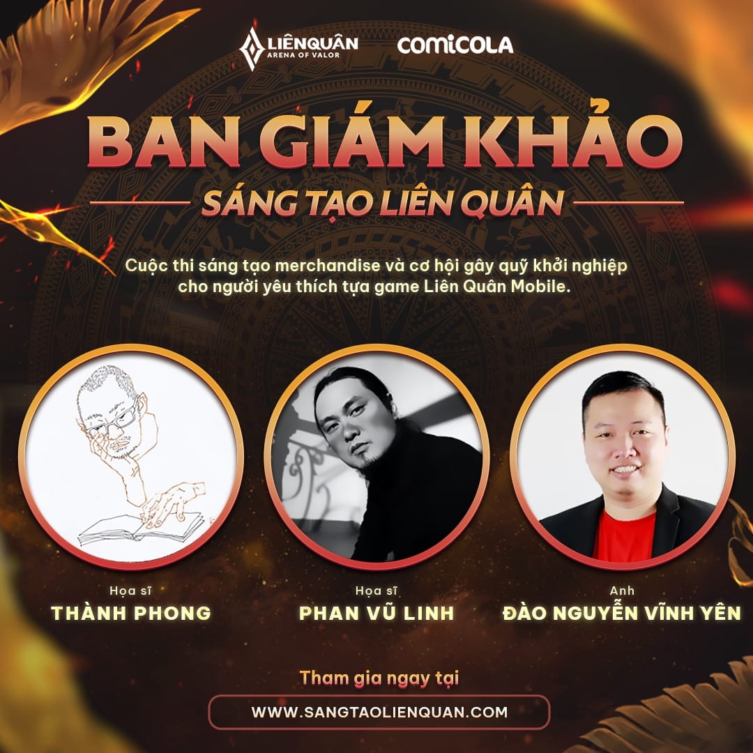 Giới Thiệu Ban Giám Khảo Xịn Xò của Cuộc Thi Sáng Tạo Liên Quân